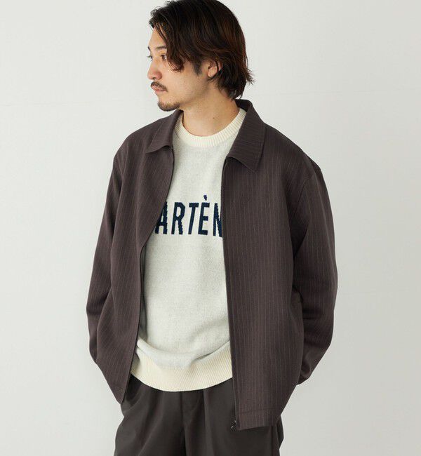 SHIPS Colors 「SHIPS Colors:〈手洗い可能〉モール ジャカード ロゴ ニット」|ニット・セーター|