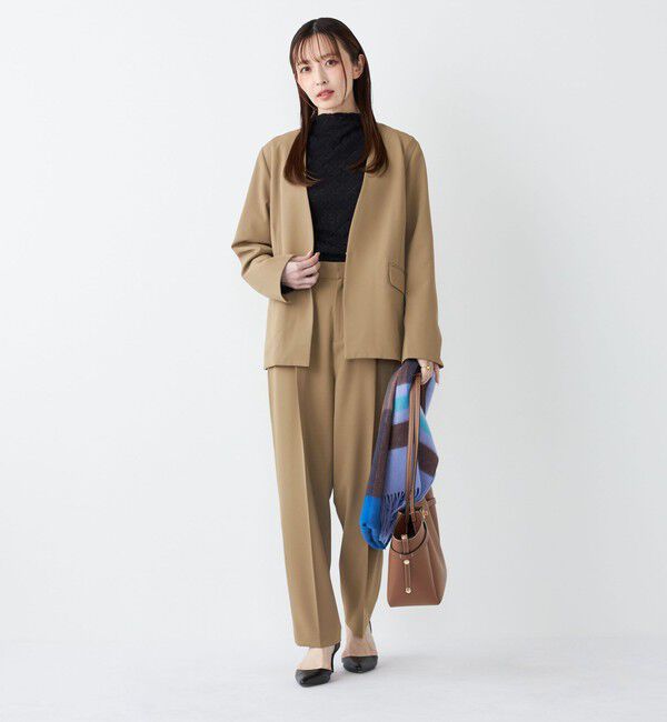 SHIPS Colors 「SHIPS Colors:〈手洗い可能〉2WAY ストレッチ Vカラー ジャケット（セットアップ対応可能）◇」|ノーカラージャケット|