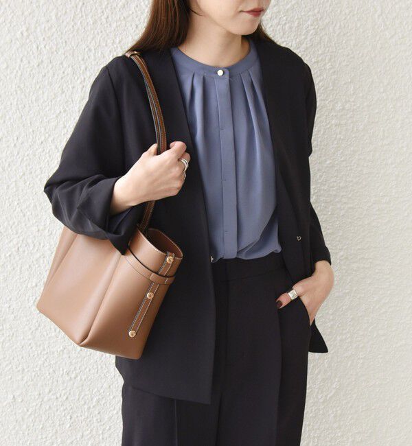 SHIPS Colors 「SHIPS Colors:〈手洗い可能〉2WAY ストレッチ Vカラー ジャケット（セットアップ対応可能）◇」|ノーカラージャケット|