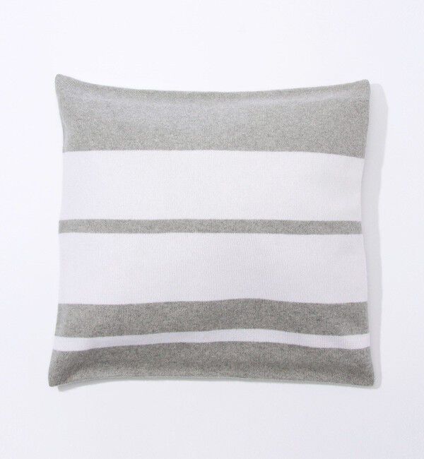 JAMES PERSE「カシミヤストライプ クッションカバー HCG9609」|クッション・クッションカバー|グレー系