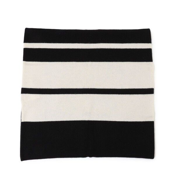 JAMES PERSE「カシミヤストライプ クッションカバー HCG9609」|クッション・クッションカバー|19 ブラック