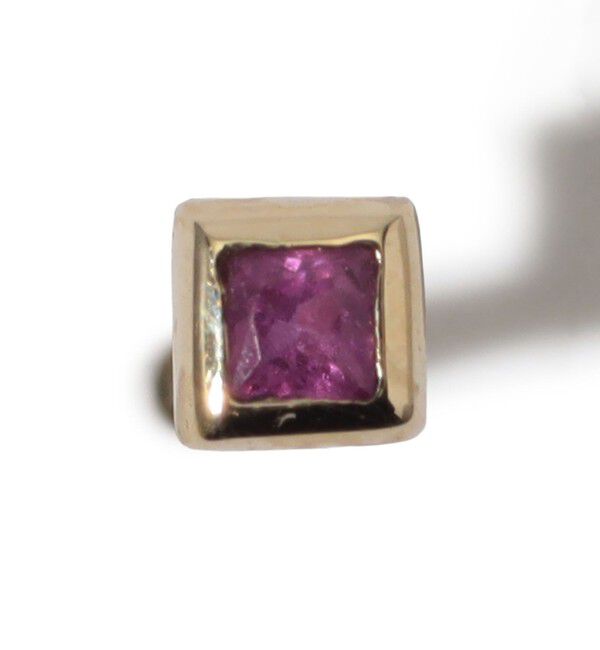 TOMORROWLAND GOODS「Metier Mini Bezel Set Princess Gemstone Studs 片耳ピアス」|ピアス|