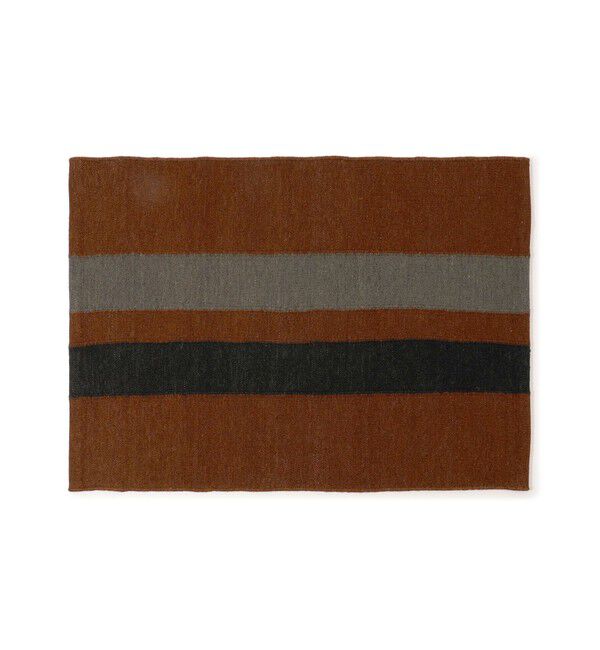JAMES PERSE「ダブルストライプ 玄関マット HRU9053」|その他|28 オレンジ系