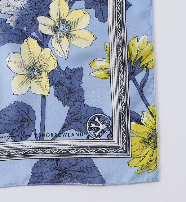 TOMORROWLAND GOODS「manipuri FLOWER シルクスカーフ」|バンダナ・スカーフ|
