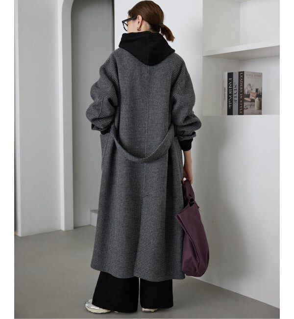 souple wool ダブルフェイスロングコート（SLOBE IENA）｜ルミネの