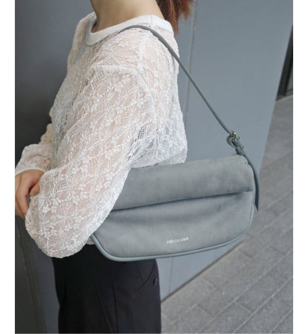 SLOBE IENA「ADD CULUMN/アドカラム ROLLA S FABRIC ショルダーバッグ A25W02B420/A25W02B42」|ショルダー・メッセンジャー|サックスブルー