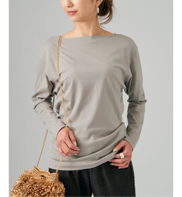 VERMEIL par iena「BACK Vネック ロングスリーブプルオーバー」|Tシャツ・カットソー|