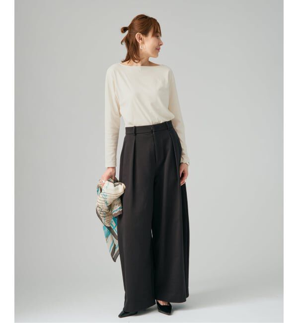 VERMEIL par iena「BACK Vネック ロングスリーブプルオーバー」|Tシャツ・カットソー|