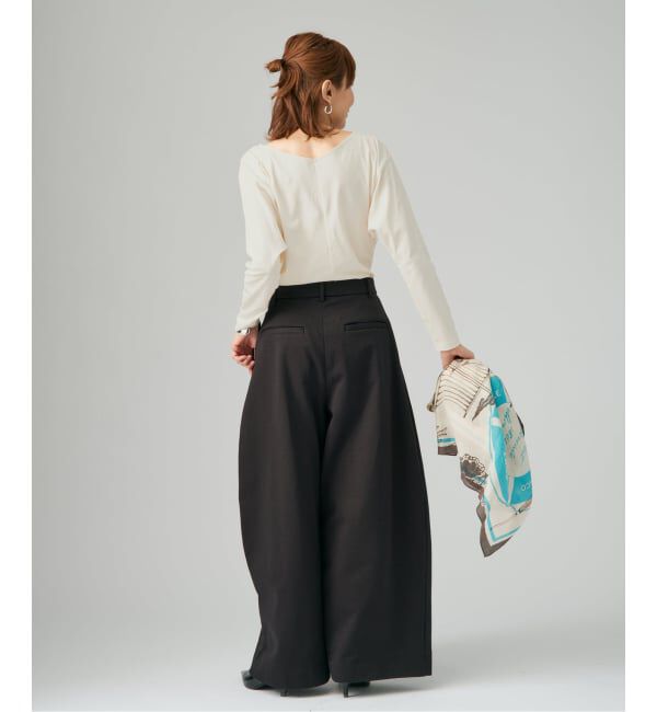 VERMEIL par iena「BACK Vネック ロングスリーブプルオーバー」|Tシャツ・カットソー|