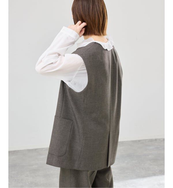 IENA「《予約》レーストリムフリルブラウス」|シャツ・ブラウス|