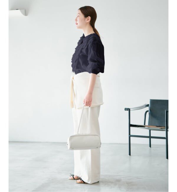 IENA「《予約》レーストリムフリルブラウス」|シャツ・ブラウス|