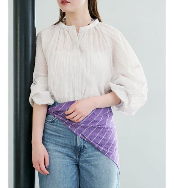 IENA「《予約》ランダムプリーツブラウス」|シャツ・ブラウス|