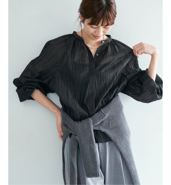 IENA「《予約》ランダムプリーツブラウス」|シャツ・ブラウス|