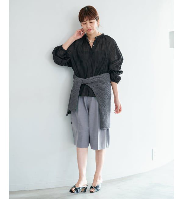 IENA「《予約》ランダムプリーツブラウス」|シャツ・ブラウス|