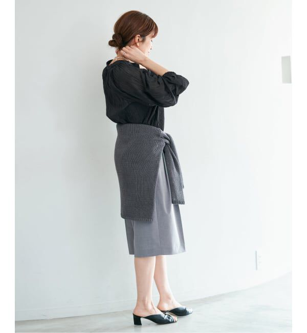 IENA「《予約》ランダムプリーツブラウス」|シャツ・ブラウス|