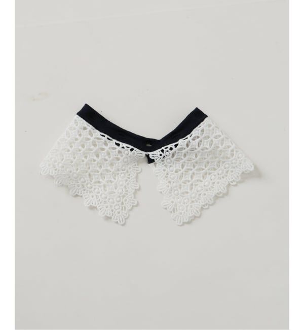 IENA「《予約》レース襟 RIBホールガーメントプルオーバー」|ニット・セーター|