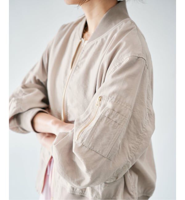 IENA「《予約》ウォッシャブル ライトエアリーMA-1」|ブルゾン・スタジャン|