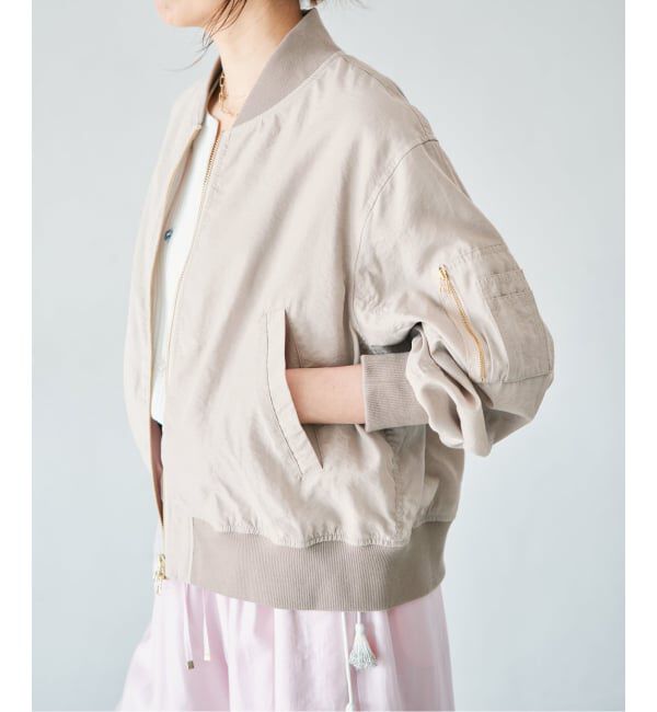 IENA「《予約》ウォッシャブル ライトエアリーMA-1」|ブルゾン・スタジャン|