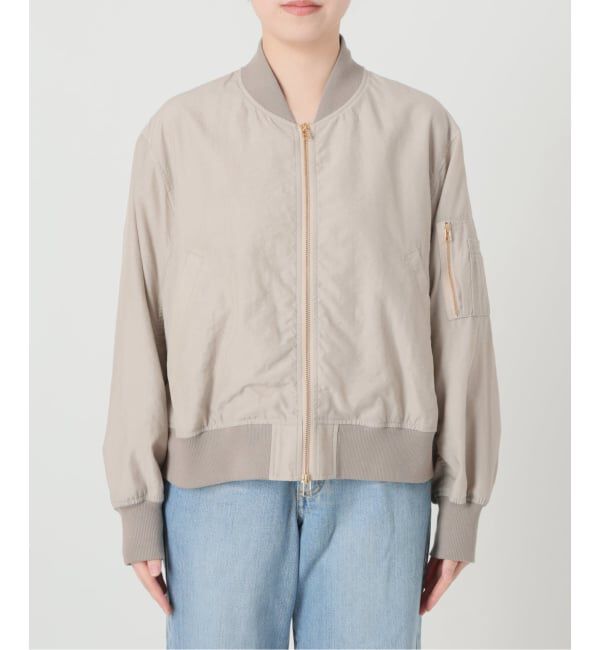 IENA「《予約》ウォッシャブル ライトエアリーMA-1」|ブルゾン・スタジャン|