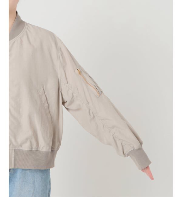 IENA「《予約》ウォッシャブル ライトエアリーMA-1」|ブルゾン・スタジャン|