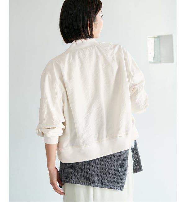 IENA「《予約》ウォッシャブル ライトエアリーMA-1」|ブルゾン・スタジャン|