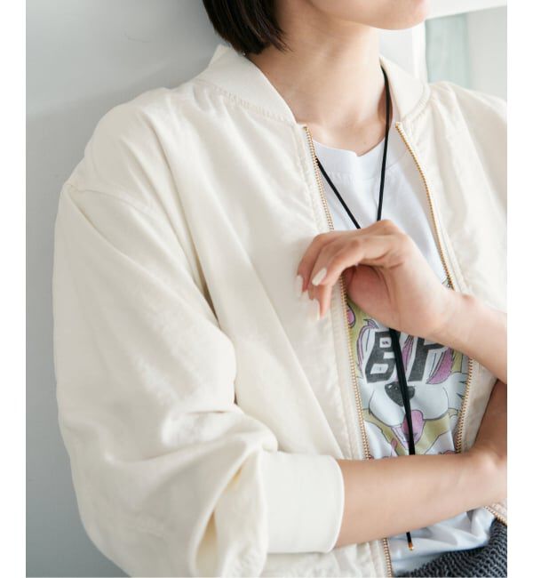 IENA「《予約》ウォッシャブル ライトエアリーMA-1」|ブルゾン・スタジャン|