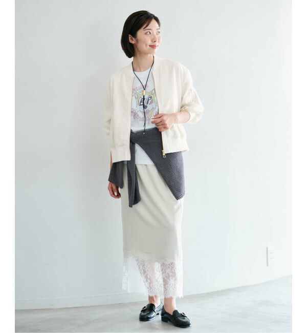 IENA「《予約》ウォッシャブル ライトエアリーMA-1」|ブルゾン・スタジャン|