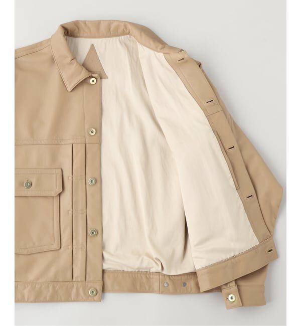 JOURNAL STANDARD「A LEATHER / エーレザー TRUCKER JACKET- LAMB」|ライダースジャケット|