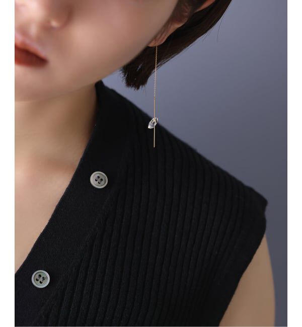 Lilas by Spick&Span「スラストクォーツアメリカンピアス K10（片耳）」|ピアス|