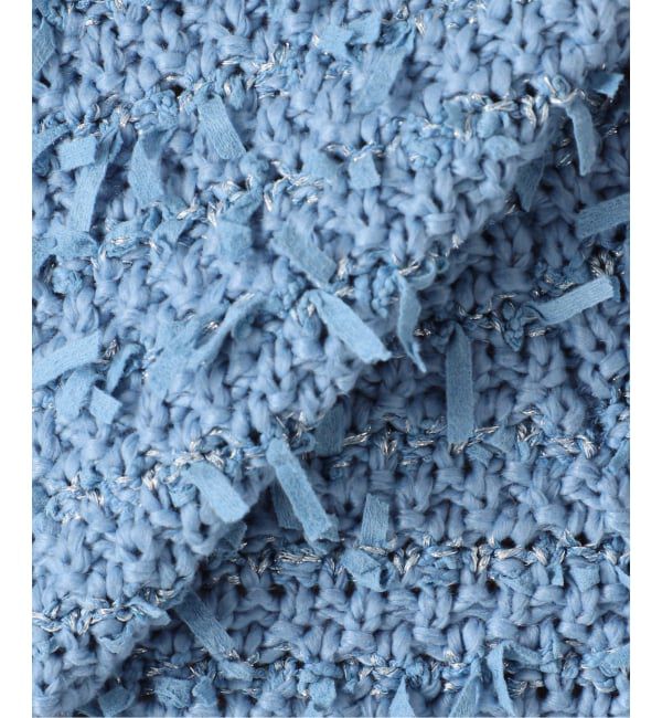 NOBLE「Venit/ヴェニット TAPE YARN KNIT JACKET」|ノーカラージャケット|