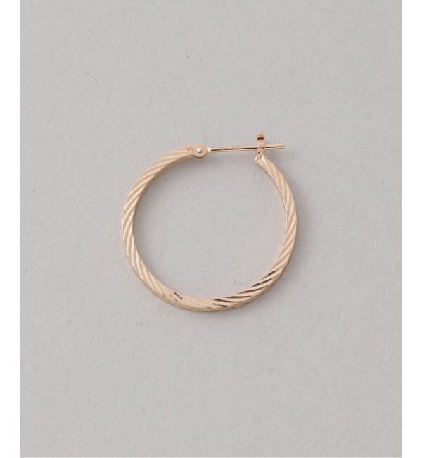 Lilas by Spick&Span「《一部店舗＋WEB限定》スクリューフープピアスM K18（両耳）」|ピアス|