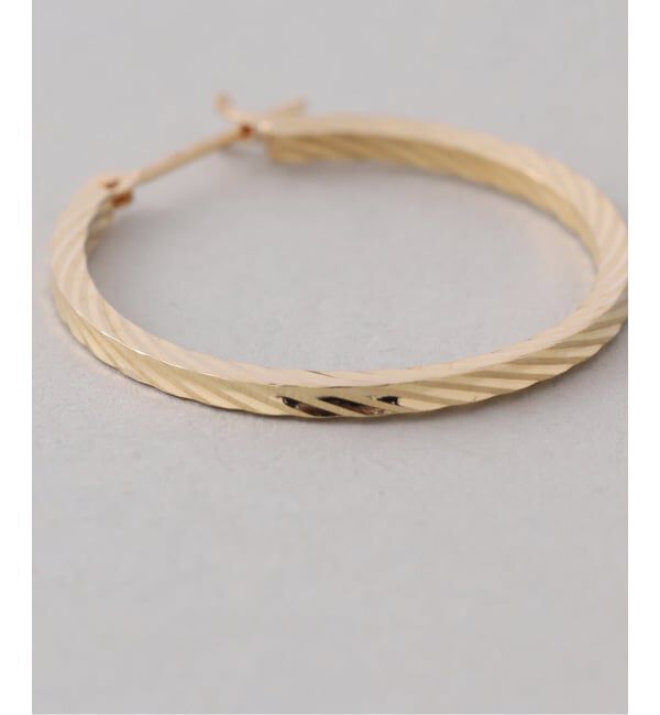 Lilas by Spick&Span「《一部店舗＋WEB限定》スクリューフープピアスM K18（両耳）」|ピアス|