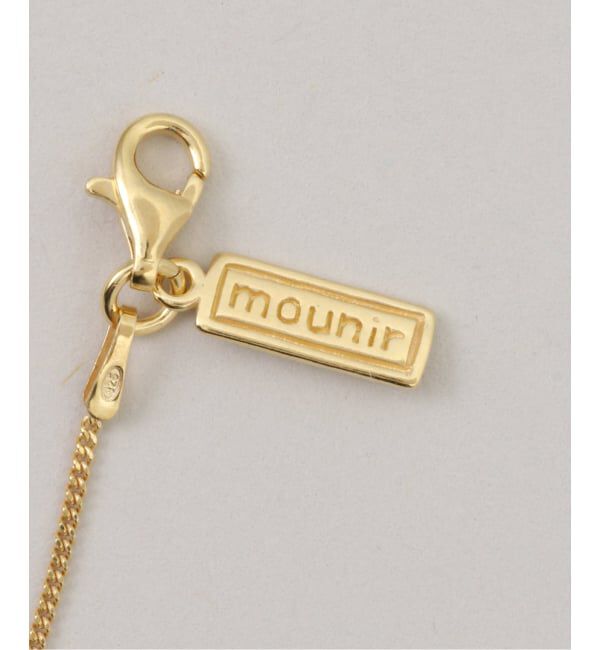 NOBLE「mounir/ムーニエ  スリーストーンネックレス(スモーキークォーツ)」|ネックレス|