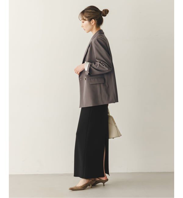 NOBLE「《追加予約・新色・セットアップ対応》フローツイルピークドラペルジャケット」|テーラードジャケット|