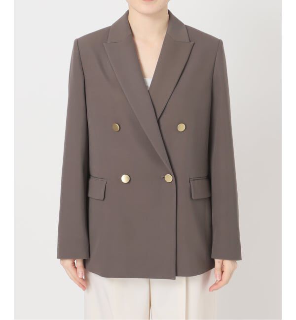 NOBLE「《追加予約・新色・セットアップ対応》フローツイルピークドラペルジャケット」|テーラードジャケット|