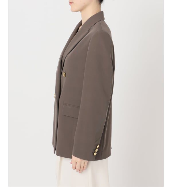 NOBLE「《追加予約・新色・セットアップ対応》フローツイルピークドラペルジャケット」|テーラードジャケット|