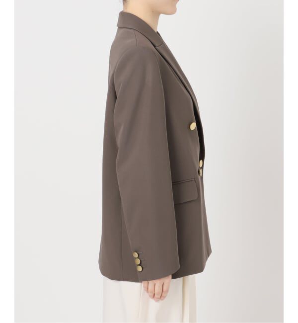 NOBLE「《追加予約・新色・セットアップ対応》フローツイルピークドラペルジャケット」|テーラードジャケット|