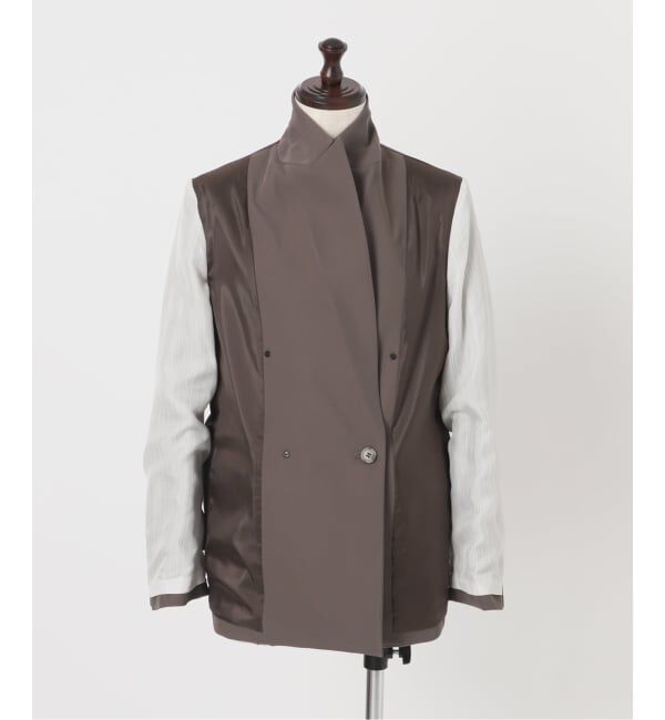 NOBLE「《追加予約・新色・セットアップ対応》フローツイルピークドラペルジャケット」|テーラードジャケット|