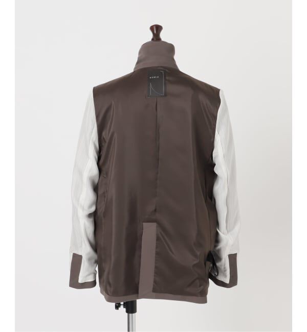 NOBLE「《追加予約・新色・セットアップ対応》フローツイルピークドラペルジャケット」|テーラードジャケット|