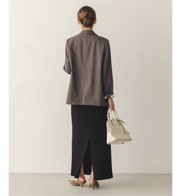 NOBLE「《追加予約・新色・セットアップ対応》フローツイルピークドラペルジャケット」|テーラードジャケット|