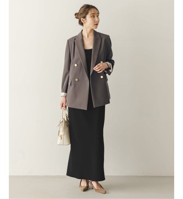 NOBLE「《追加予約・新色・セットアップ対応》フローツイルピークドラペルジャケット」|テーラードジャケット|