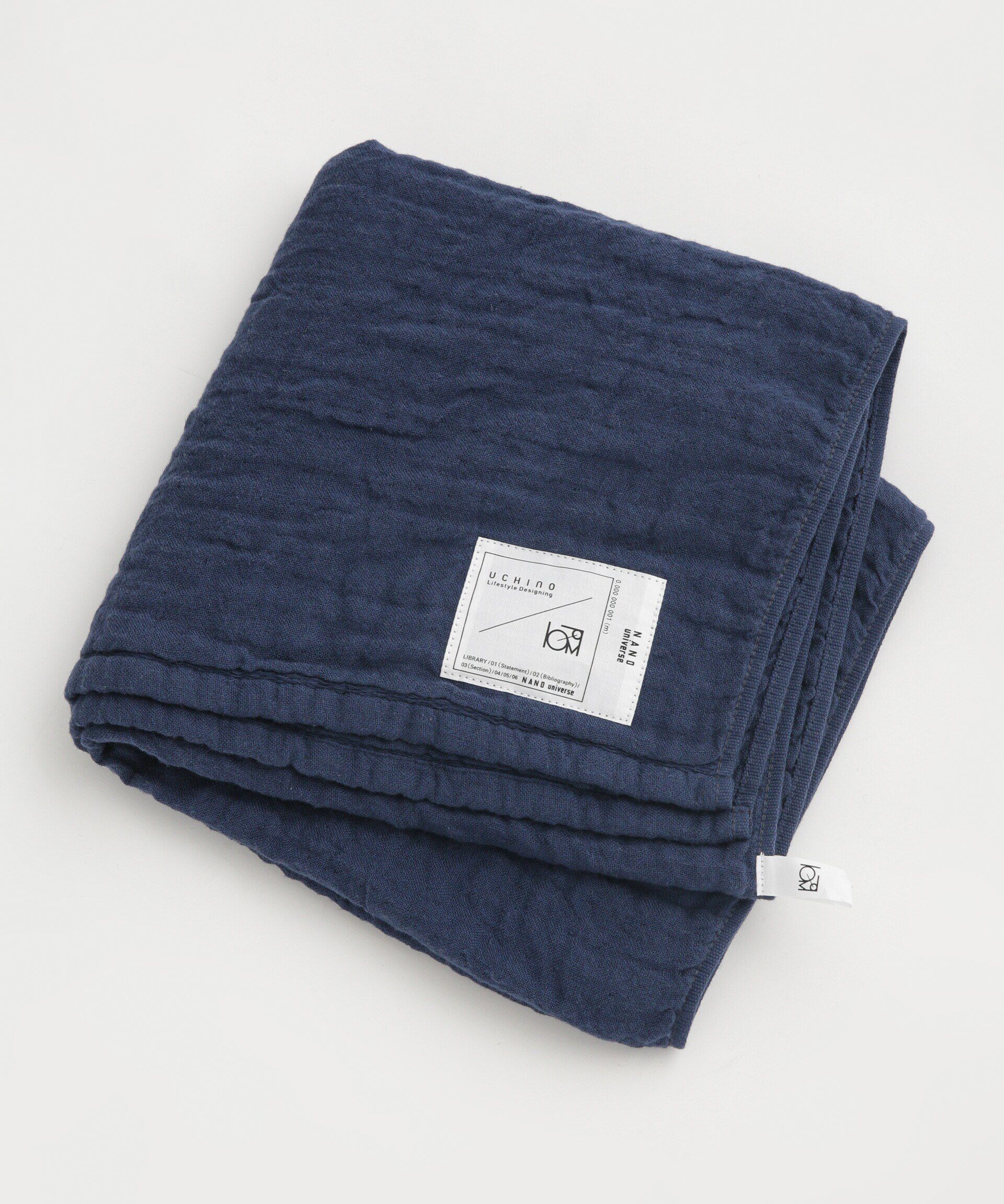 nano･universe「LB.03/「UCHINO&times;NANOuniverse」マシュマロワッフルガーゼバスタオル」|その他|D.ブルー2