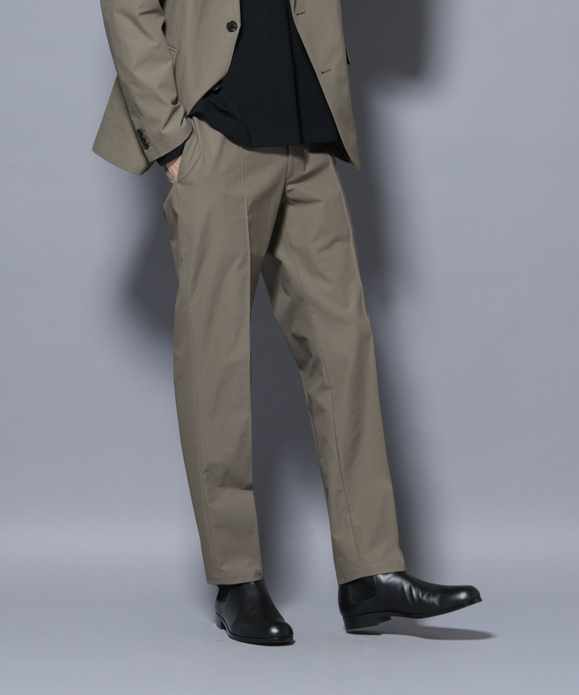 nano･universe「「N TROUSERS BASIC」SizeMoreTEXBRID(R)ストレッチパンツ(セットアップ可)」|スーツ|カーキベージ 6