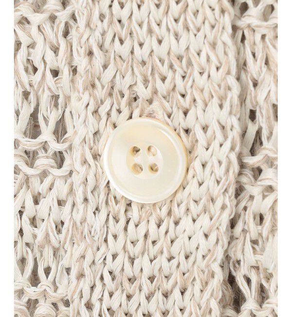 23区「【洗える】テープミックススカシ ドルマン ニットベスト」|ニット・セーター|