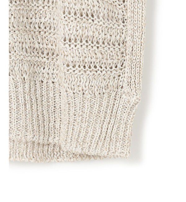 23区「【洗える】テープミックススカシ ドルマン ニットベスト」|ニット・セーター|