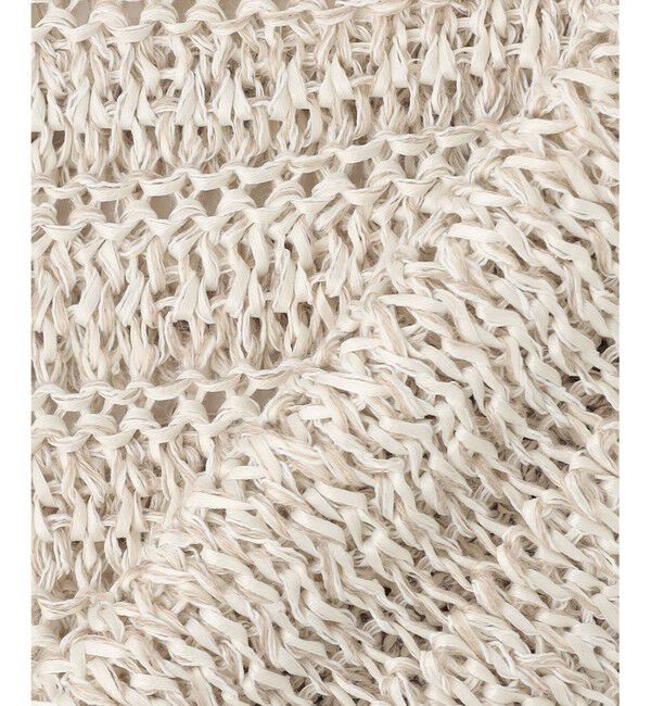 23区「【洗える】テープミックススカシ ドルマン ニットベスト」|ニット・セーター|