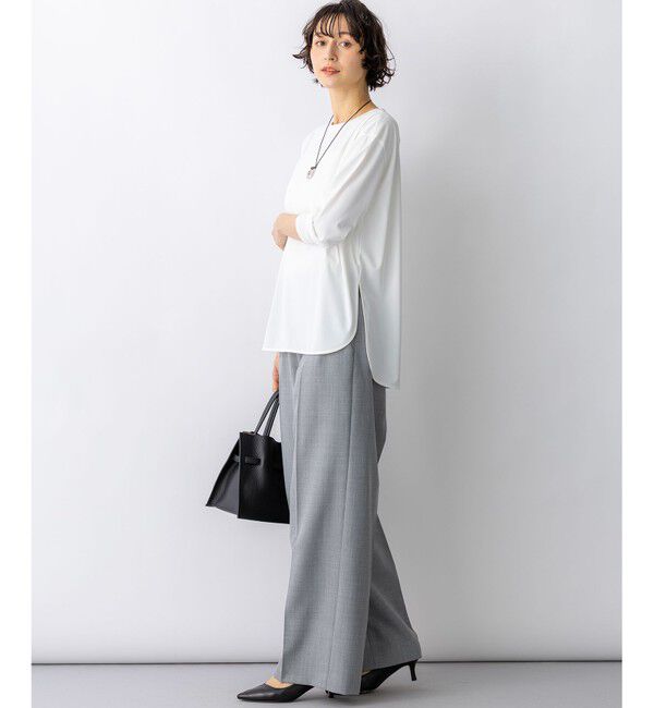 23区「ジョーゼットトリコット TEEブラウス」|Tシャツ・カットソー|