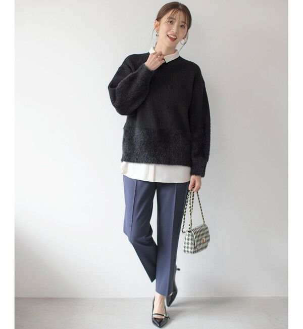 ANY SIS「【洗える】グラデーションフェザー ニット」|ニット・セーター|
