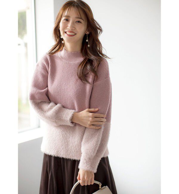 ANY SIS「【洗える】グラデーションフェザー ニット」|ニット・セーター|