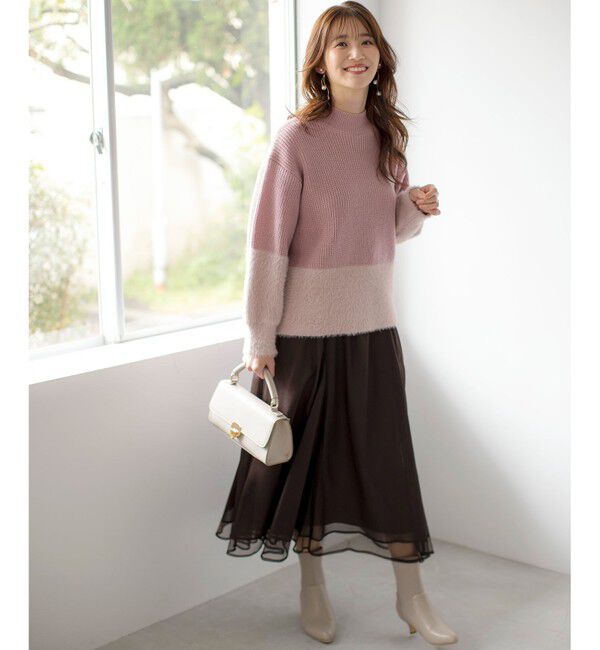 ANY SIS「【洗える】グラデーションフェザー ニット」|ニット・セーター|